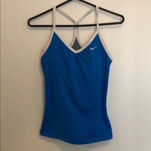 Blue Nike tank top